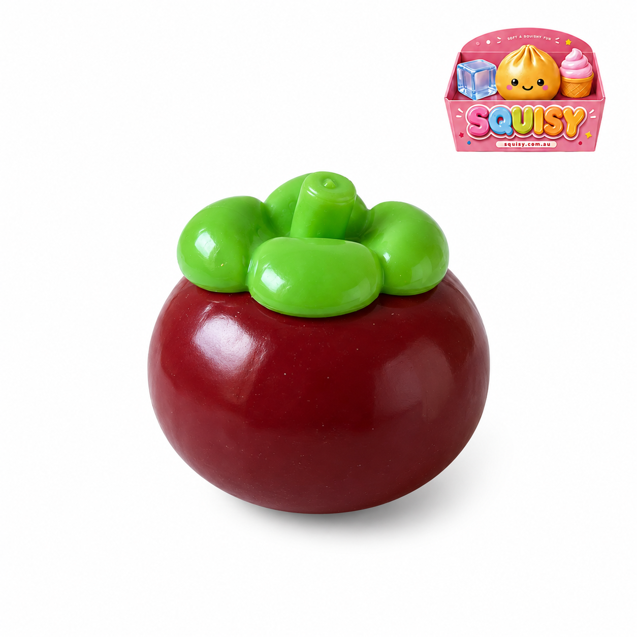 Coconut Oil Mangosteen Squishy– Satisfying Squeeze Toy - 1-PIECE BOX