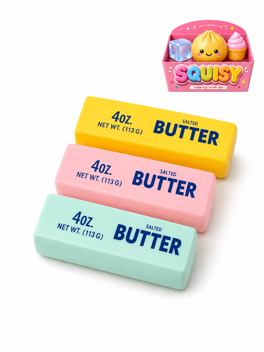Crunchy Butter Squishy – Satisfying Sensory Toy - 1-PIECE BOX