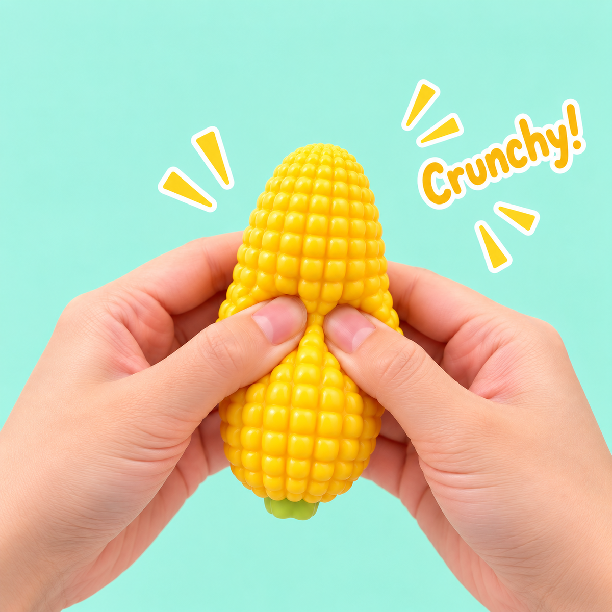 Crunchy Corn Squishy – Satisfying Sensory Toy - 1-PIECE BOX