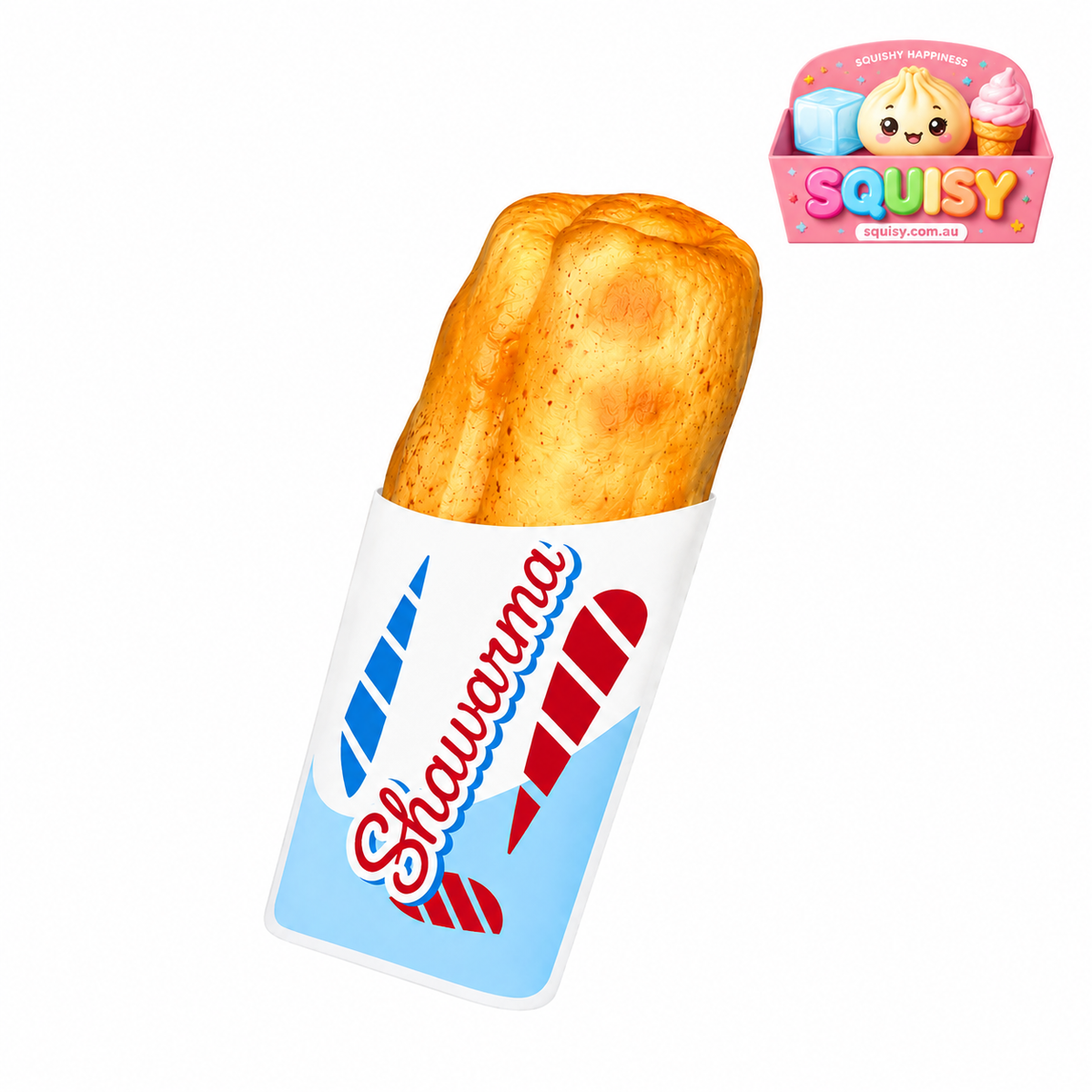 SQUISY Shawarma Squishy Sensory Stress Relief Toy - 1-PIECE BOX