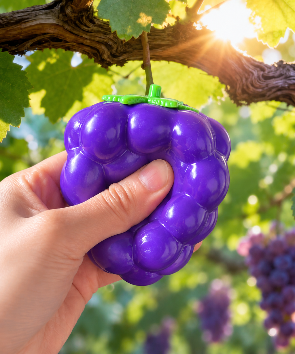 Grape Crunch Squishy – Satisfying Sensory Toy - 1-PIECE BOX