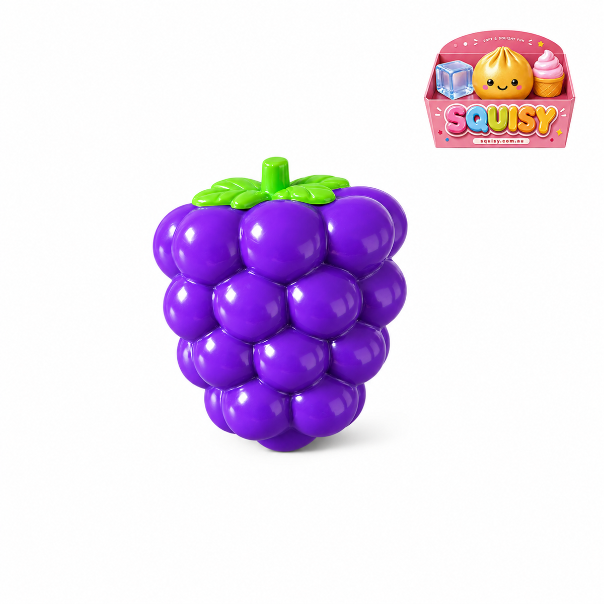 Grape Crunch Squishy – Satisfying Sensory Toy - 1-PIECE BOX