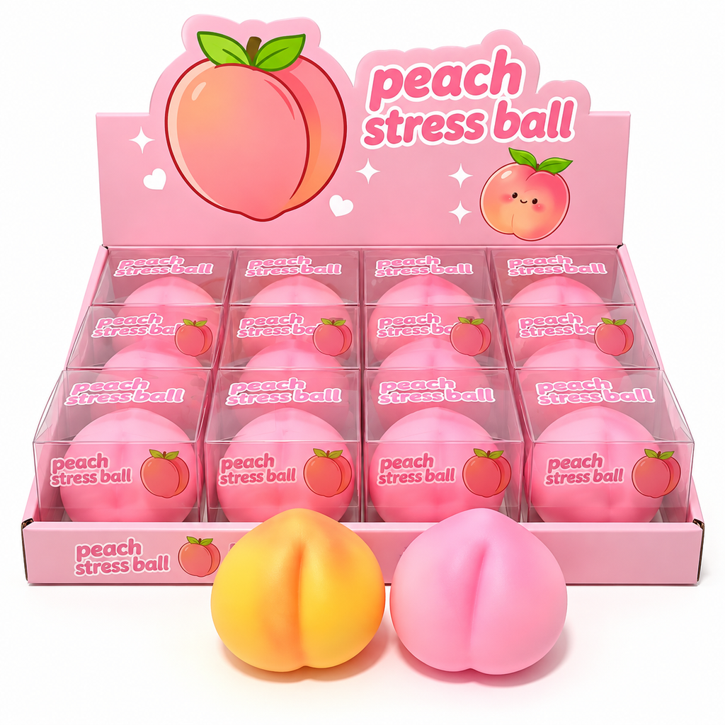Crunchy Peach Squishy Toy