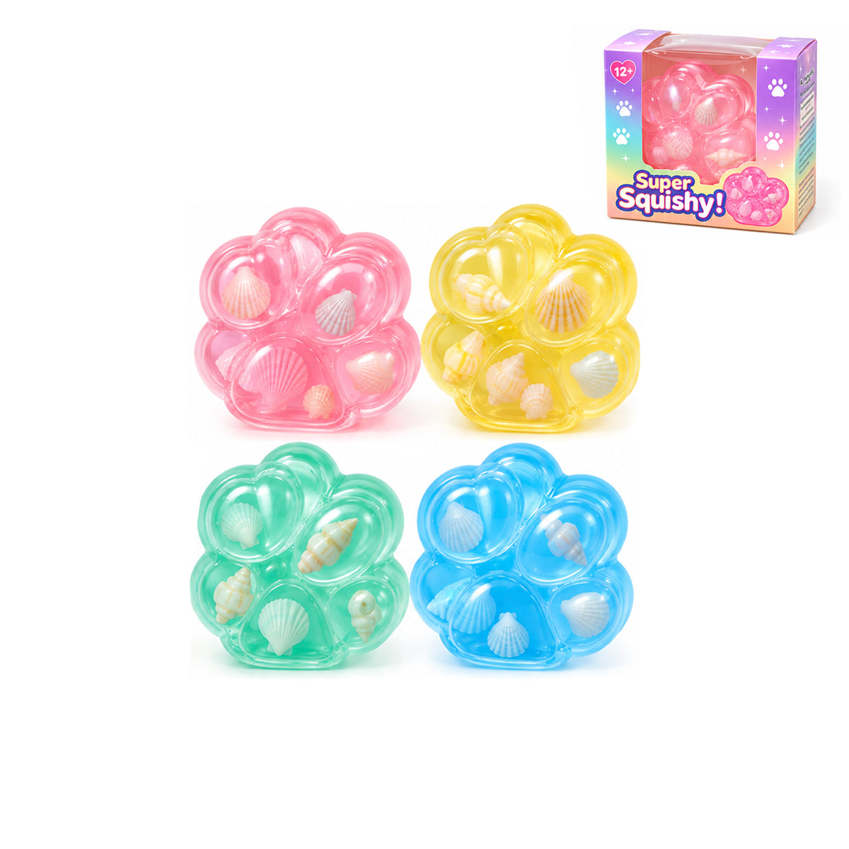 Coconut Shell Paw Squishy – Soft Slow Rising