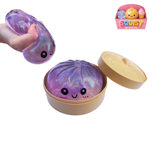 3 Pack Dumpling Squishy - Slow Rise + Rainbow+Shrimp Sensory Stress Relief Toy