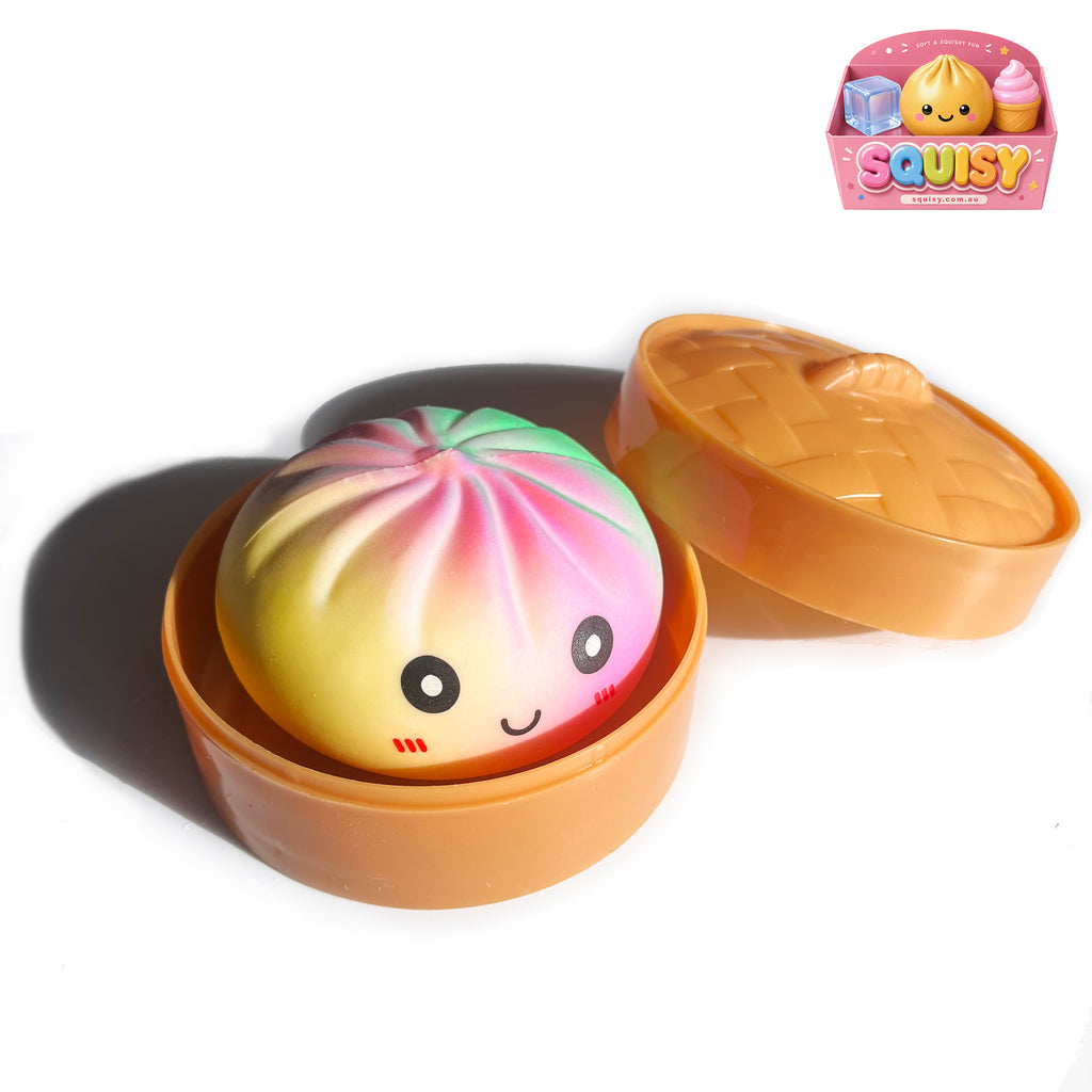 3 Pack Dumpling Squishy - Slow Rise + Rainbow+Shrimp