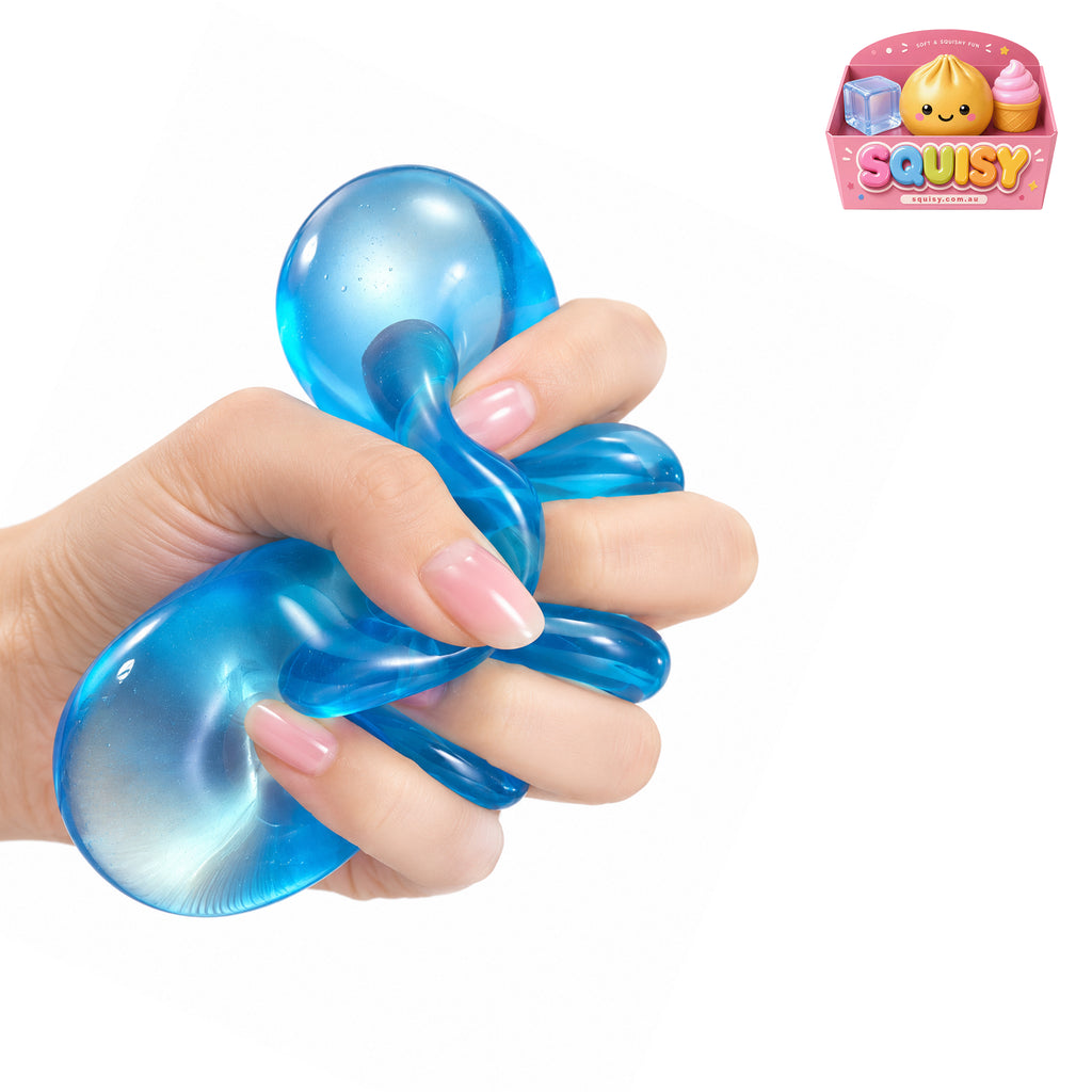 SQUISY Ice Cube Squishy Sensory Stress Relief Toy - 1-PIECE BOX