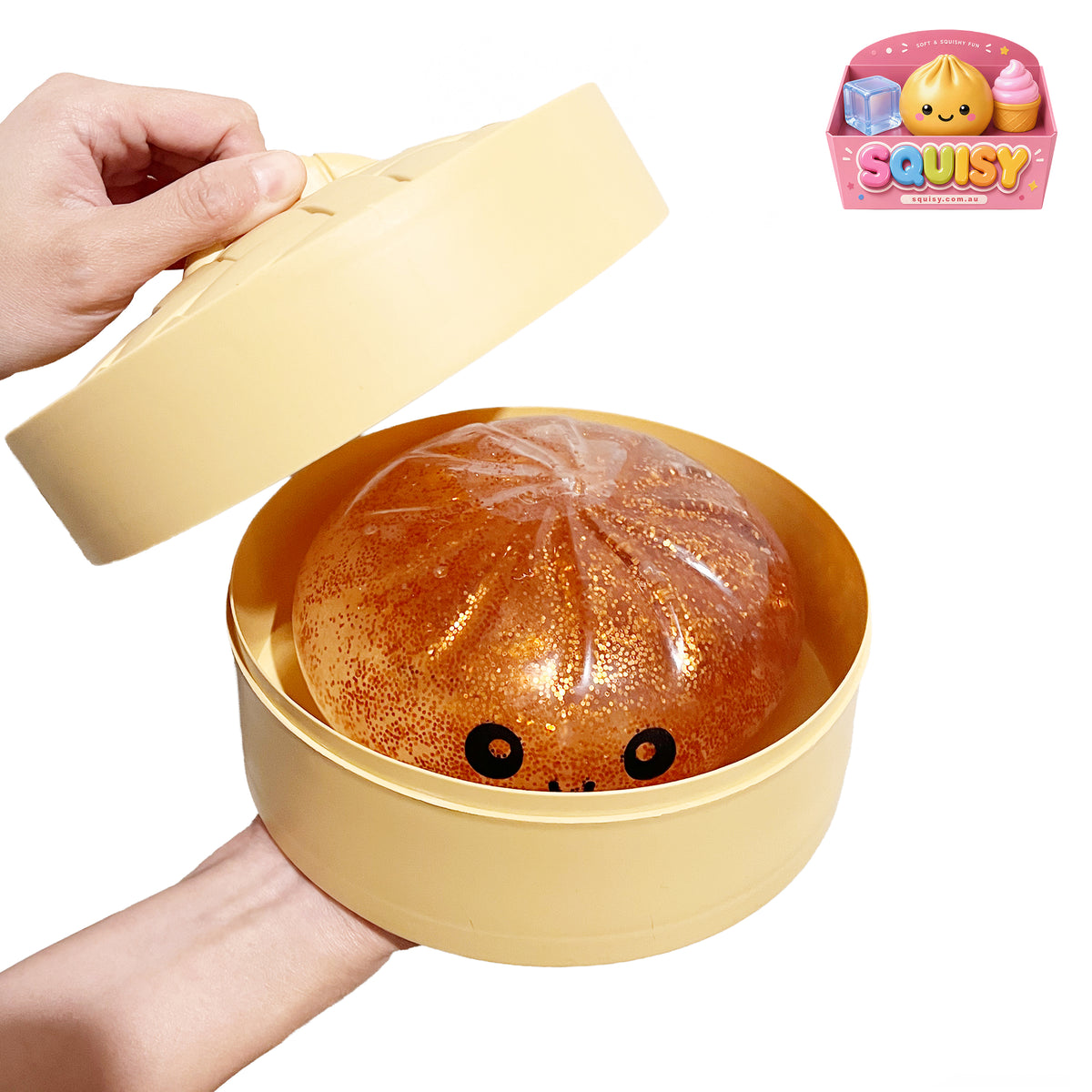 Jumbo Dumpling Squishy Sensory Stress Relief Toy - 1 Piece Squishy Box