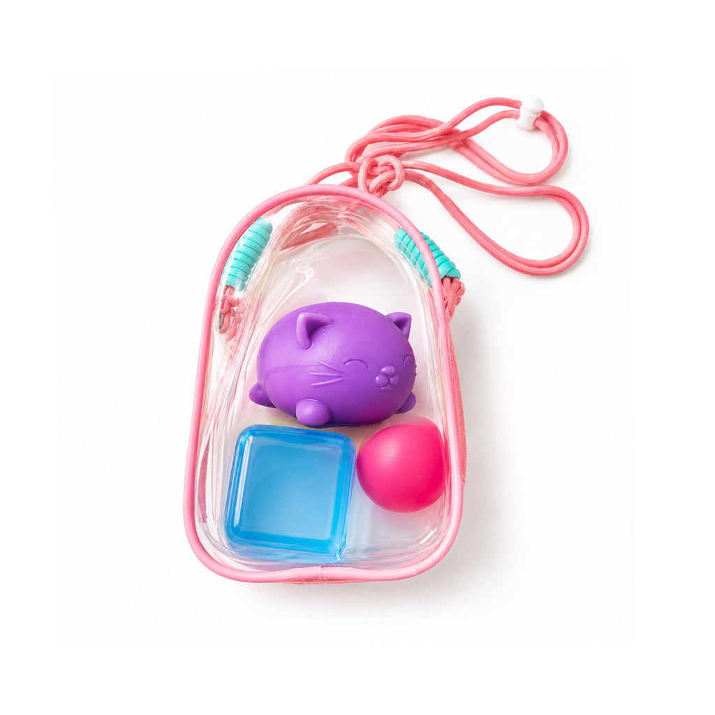 Squishy Charm Bag - 3 Squishies Inside + Charm Bag
