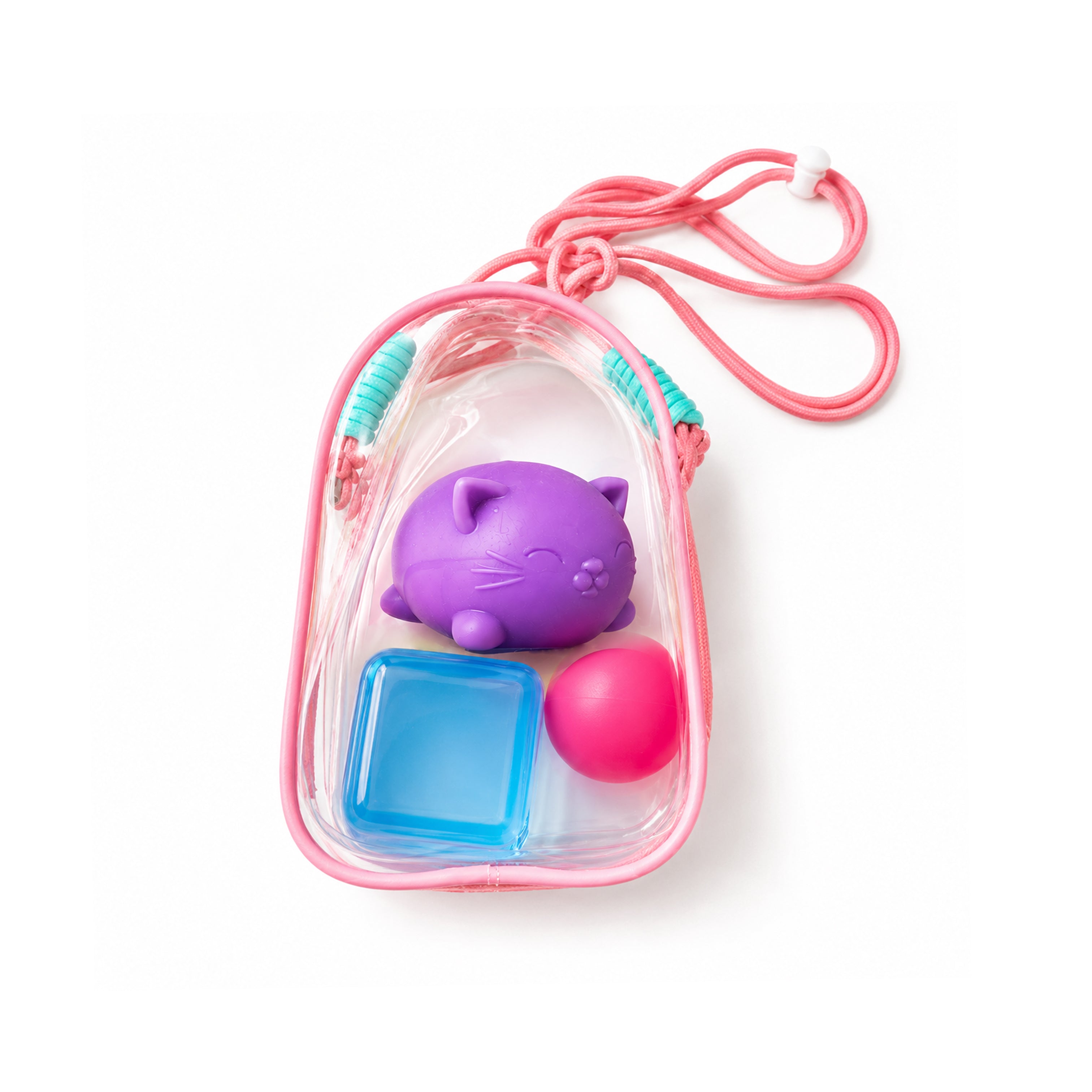 Squishy Charm Bag - 3 Squishies Inside + Charm Bag