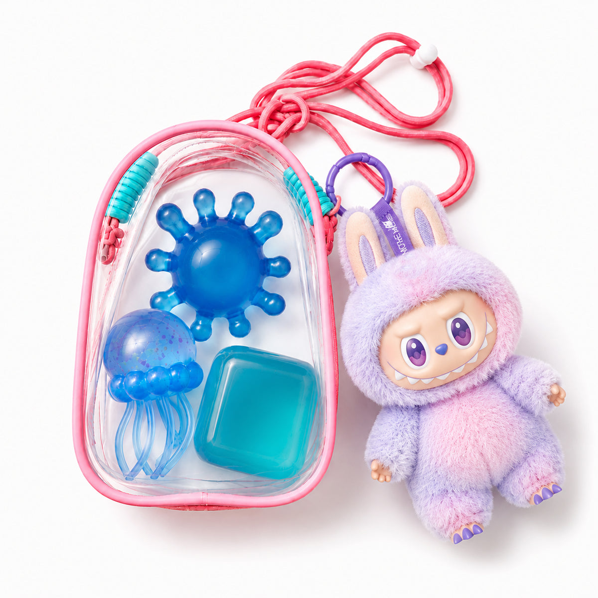 Squishy Charm Bag – 3 Random Colour Squishies Inside